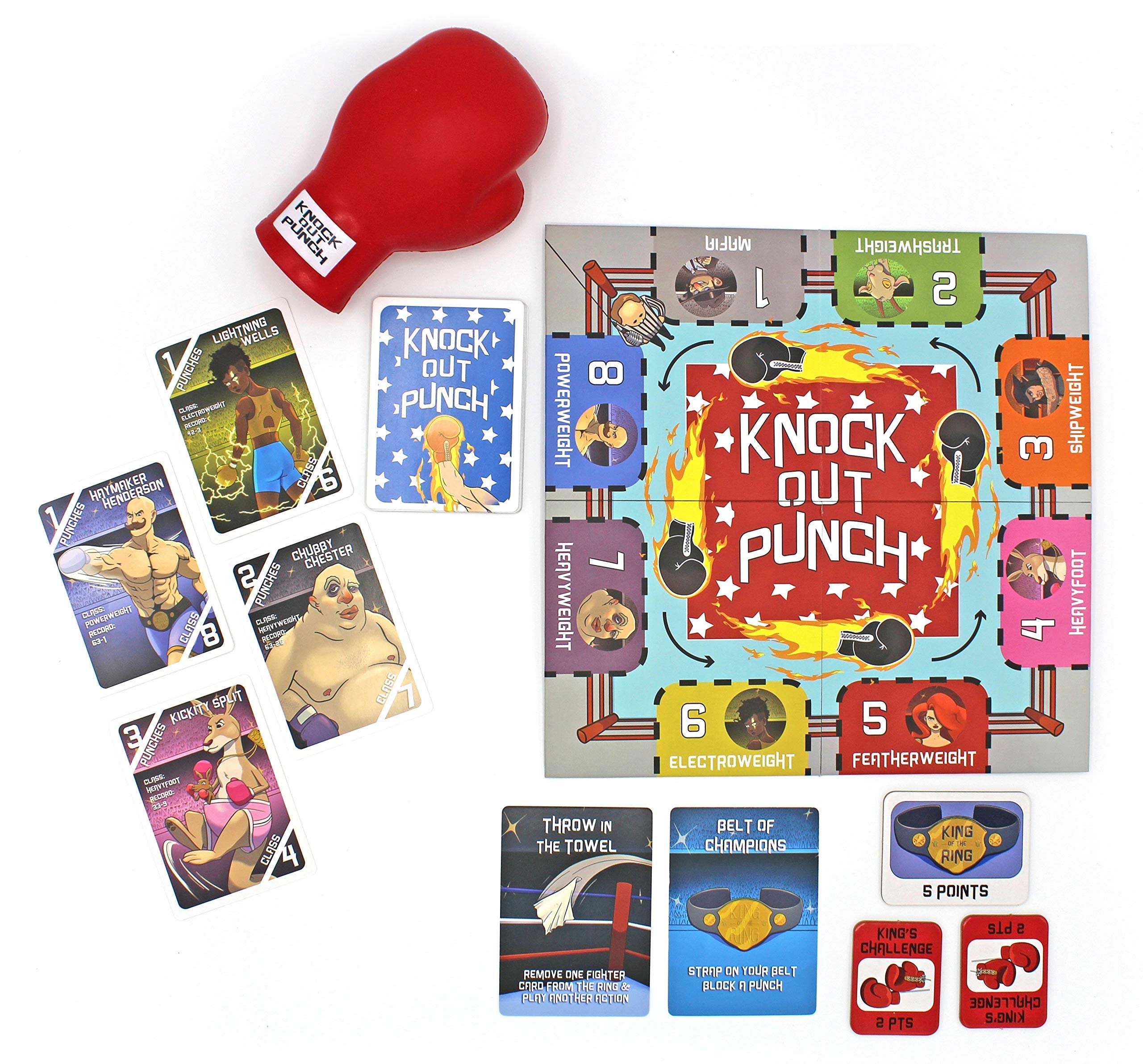 Knockout Punch - An Outrageous boxing/dodgeball Card Game - Funny Board Games